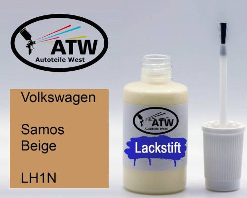 Volkswagen, Samos Beige, LH1N: 20ml Lackstift, von ATW Autoteile West.